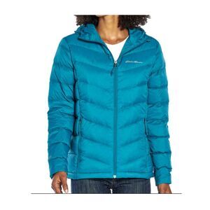 Eddie Bauer down puffer jacket with hood size medium